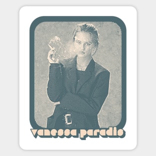 Vanessa Paradis /// Retro Style 80s Francophile Design Sticker